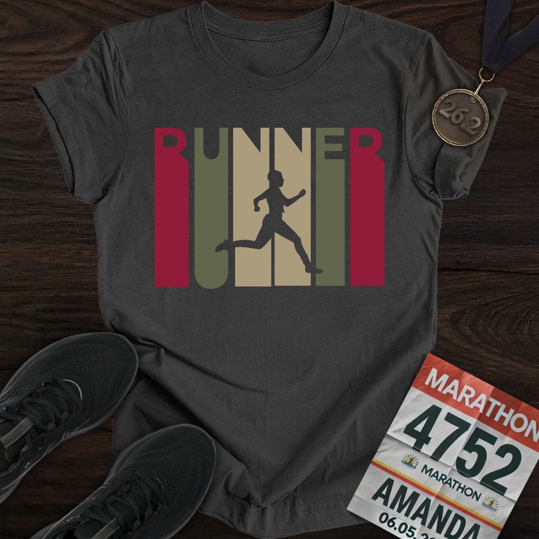 Printify T-Shirt Dark Heather / S I'm Runner