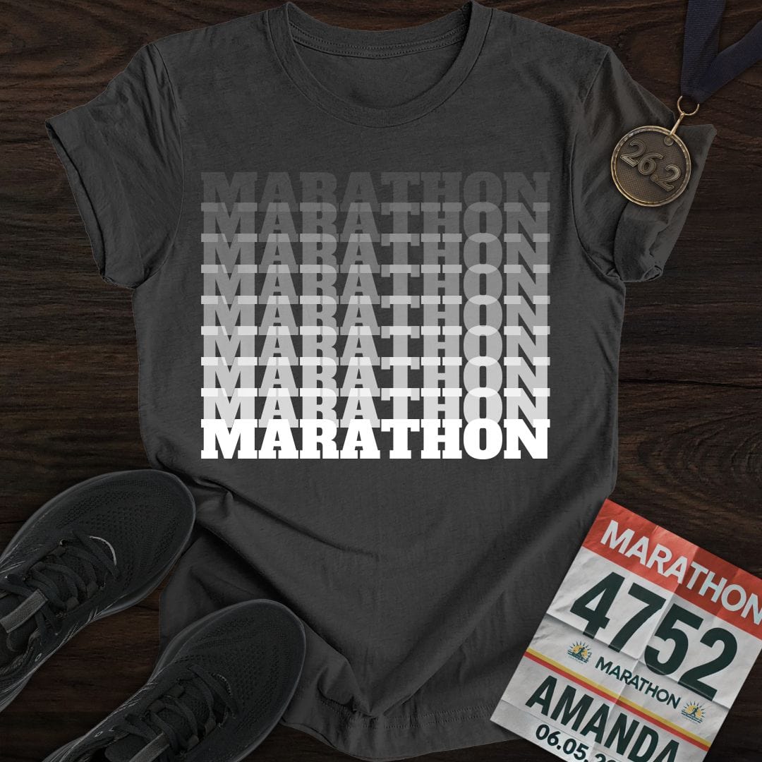 Printify T-Shirt Dark Heather / S Marathon T-Shirt
