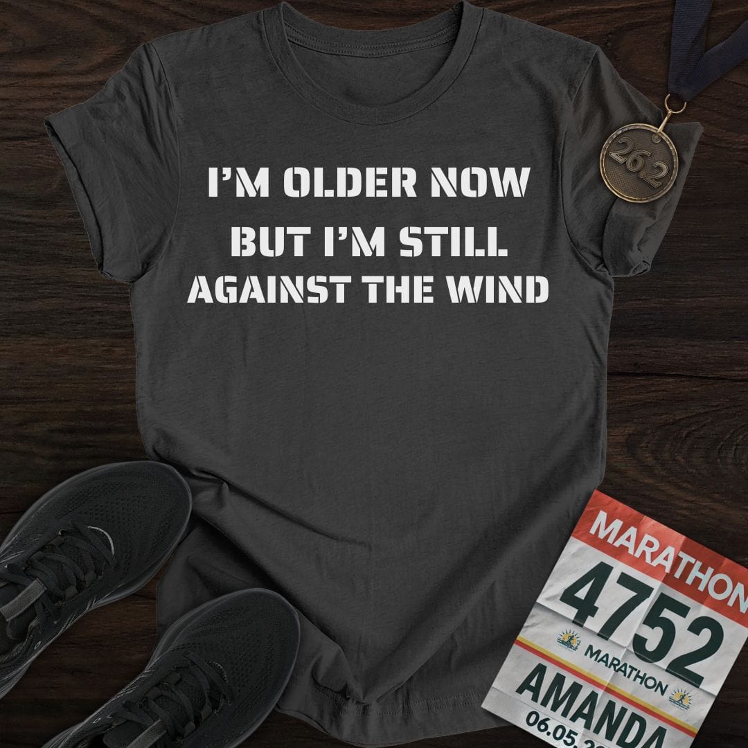 Printify T-Shirt Dark Heather / S Older Runner T-Shirt