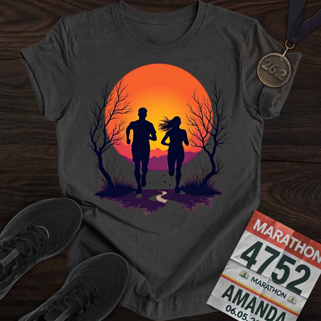 Printify T-Shirt Dark Heather / S Run In Nature T-shirt