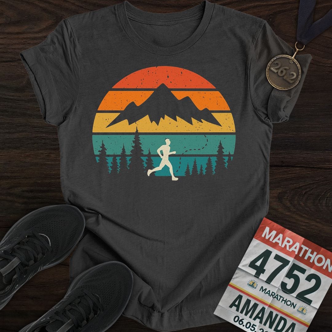 Printify T-Shirt Dark Heather / S Run Wild -2- T-shirt