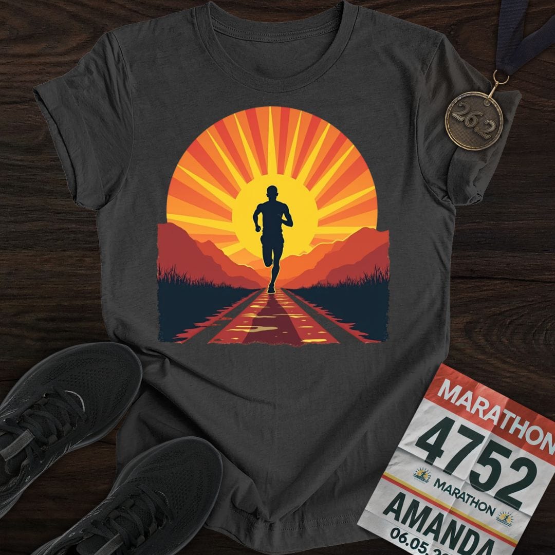 Printify T-Shirt Dark Heather / S Run With the Sun T-shirt