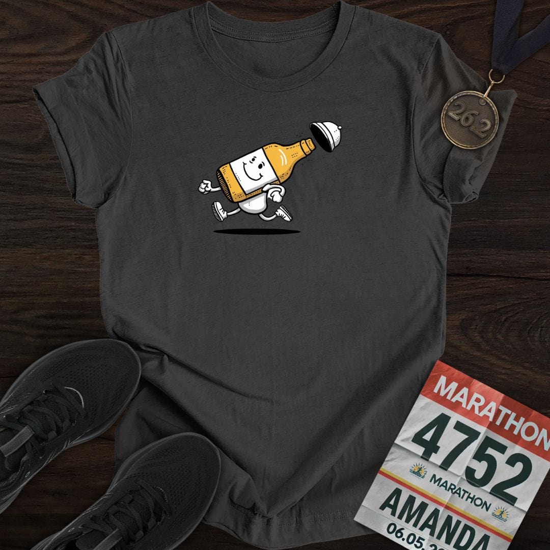 Printify T-Shirt Dark Heather / S Runner Beer T-Shirt