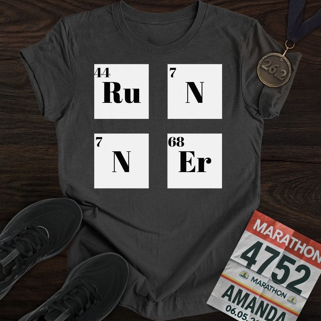 Printify T-Shirt Dark Heather / S Runner Element Two T-Shirt