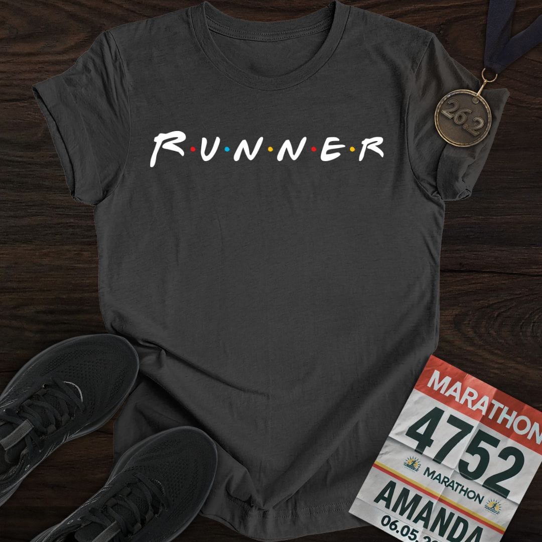 Printify T-Shirt Dark Heather / S Runner Friends T-shirt