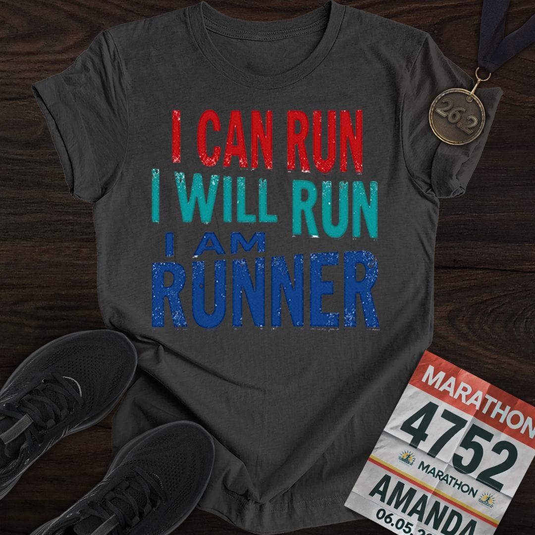 Printify T-Shirt Dark Heather / S Runner Loading T-shirt