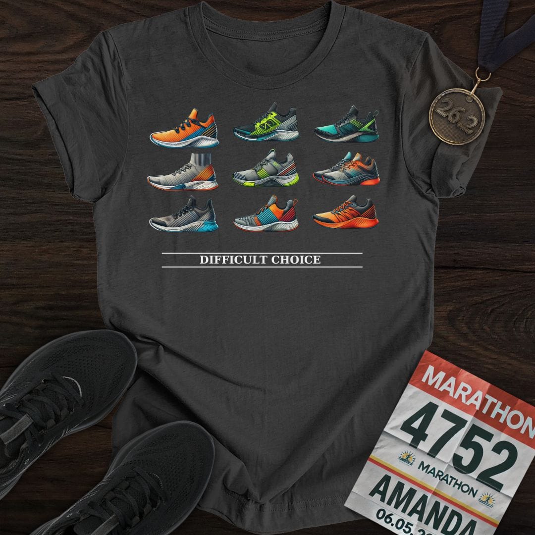 Printify T-Shirt Dark Heather / S Runner Shoes T-Shirt