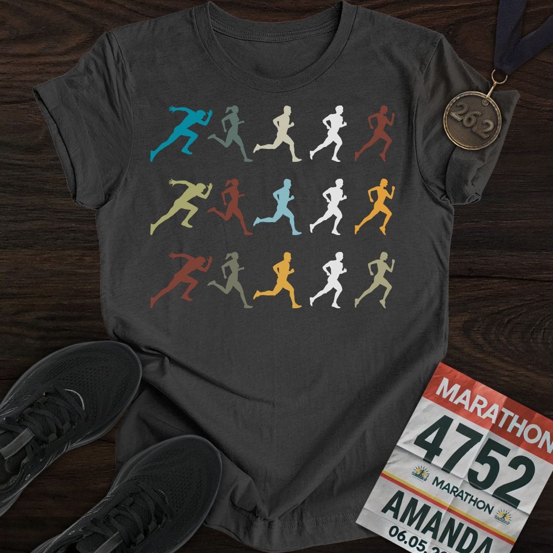 Printify T-Shirt Dark Heather / S Runners T-Shirt