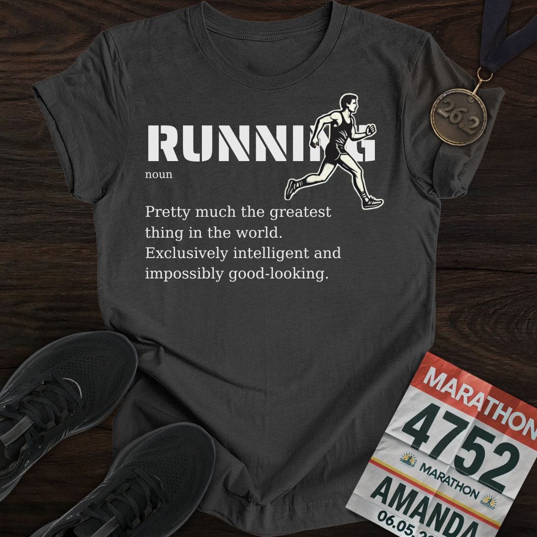 Printify T-Shirt Dark Heather / S Running T-Shirt