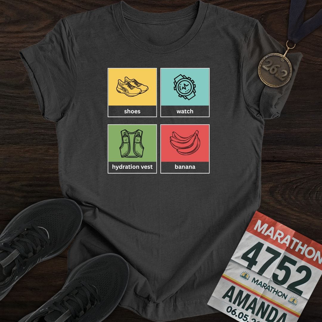 Printify T-Shirt Dark Heather / S Running Tools T-Shirt