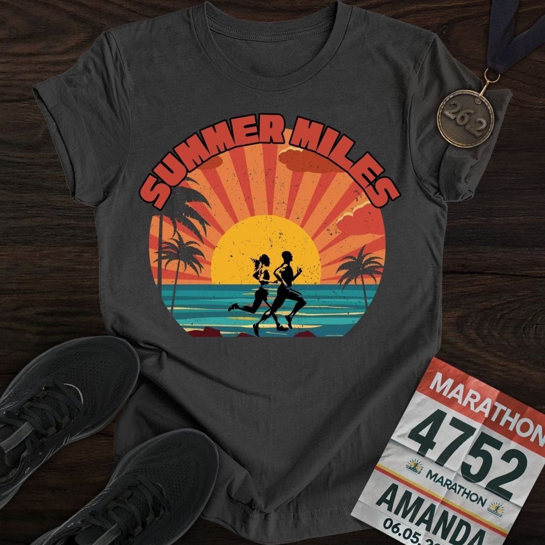 Printify T-Shirt Dark Heather / S Summer Miles T-shirt