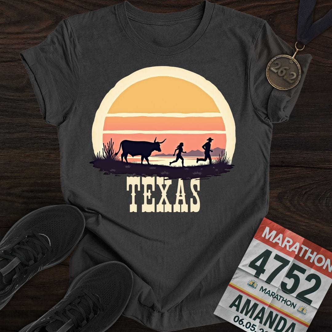 Printify T-Shirt Dark Heather / S Texas Runner T-shirt