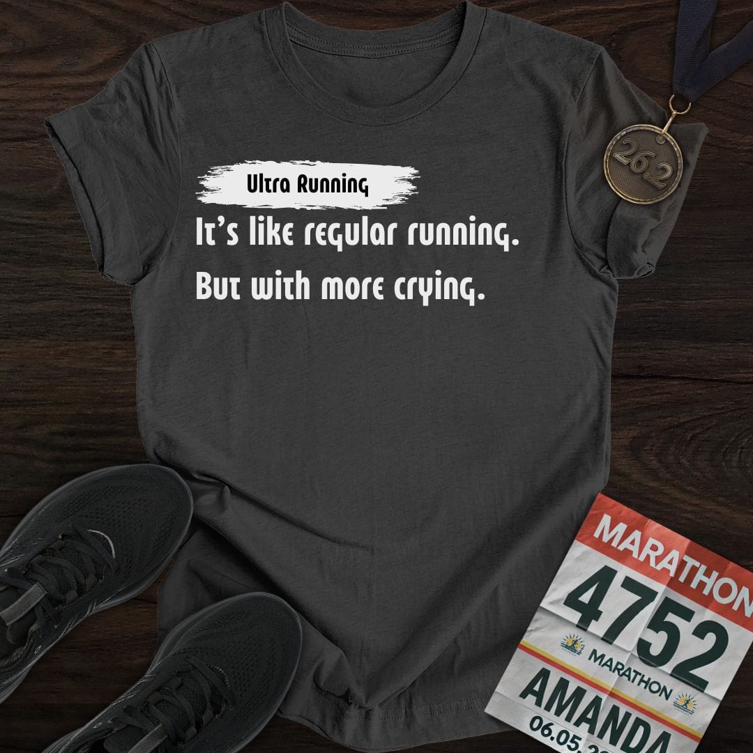 Printify T-Shirt Dark Heather / S Ultra Running T-Shirt
