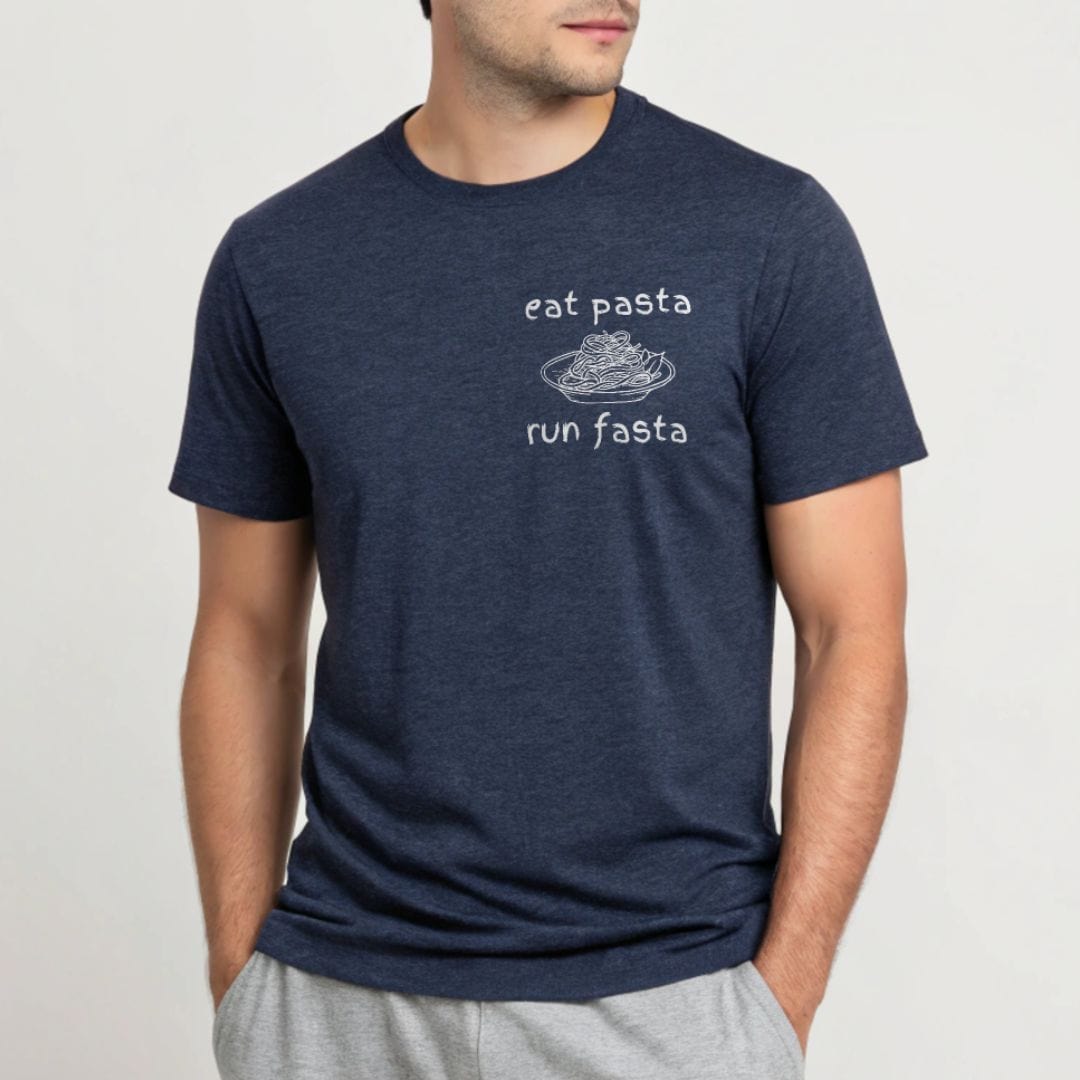 Printify T-Shirt Eat Pasta and Run Fasta
