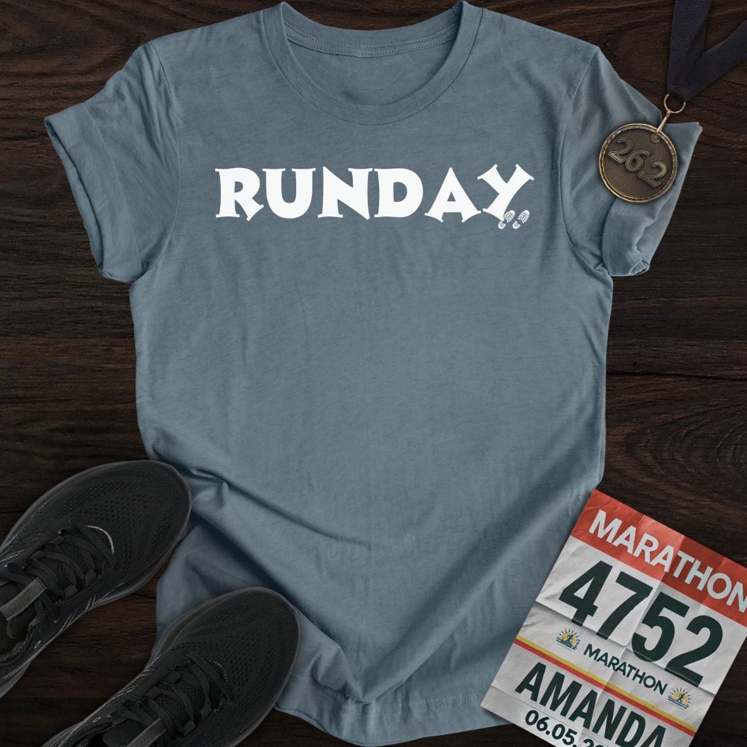 Printify T-Shirt Heather Indigo / S Runday