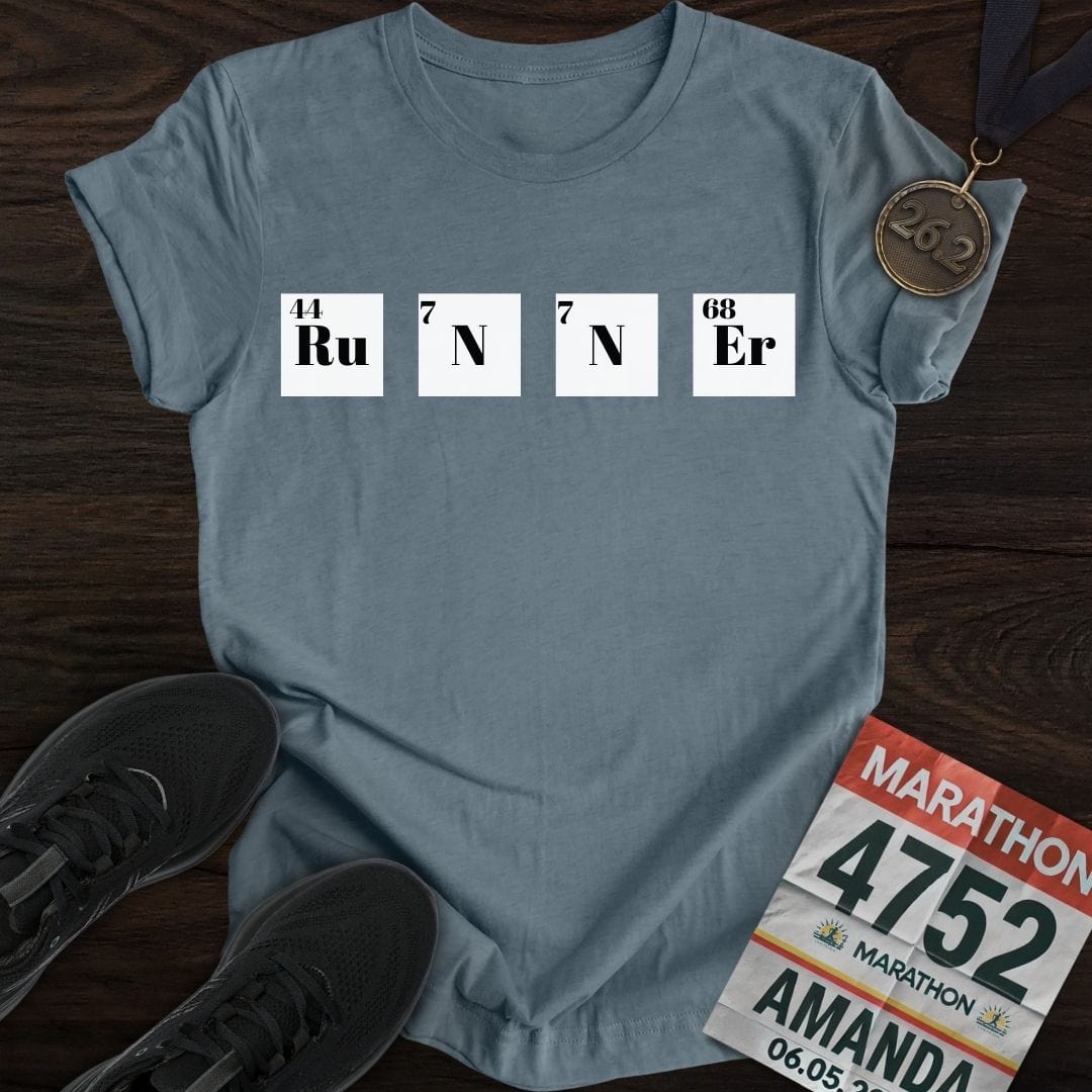 Printify T-Shirt Heather Indigo / S Runner Element One T-Shirt