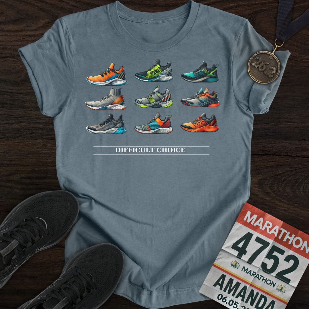 Printify T-Shirt Heather Indigo / S Runner Shoes T-Shirt