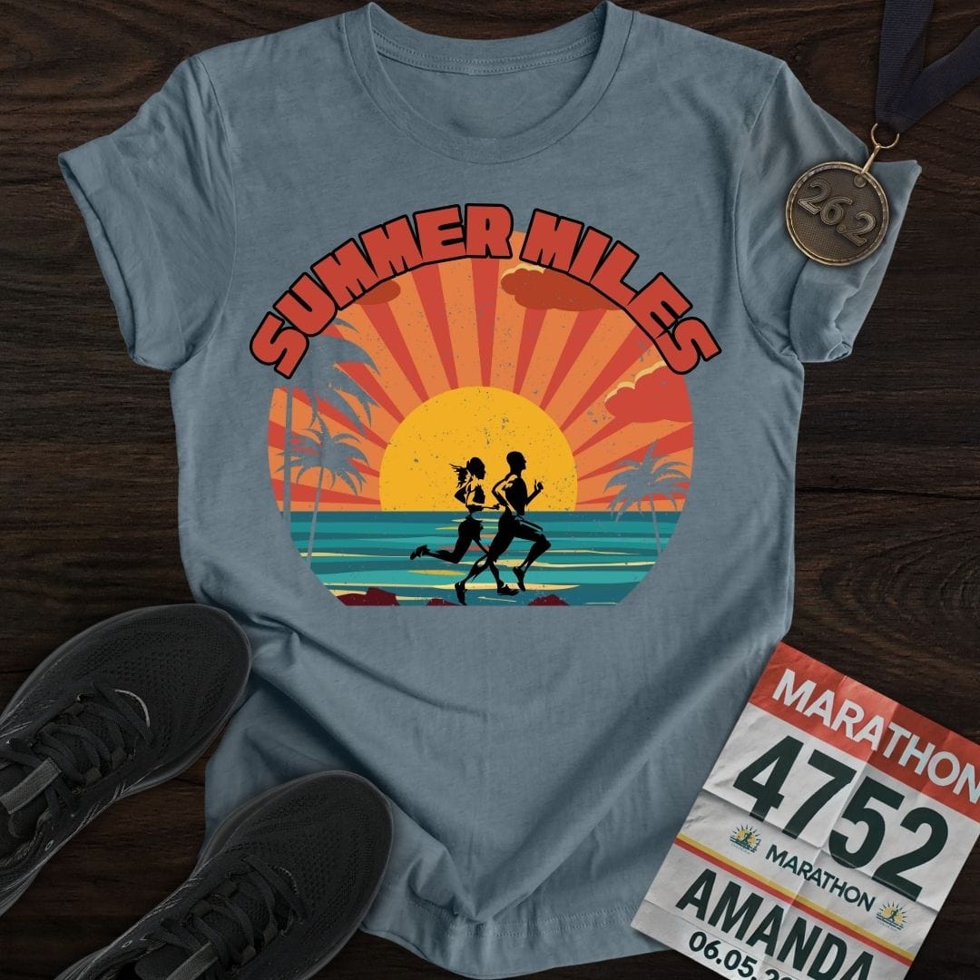 Printify T-Shirt Heather Indigo / S Summer Miles T-shirt