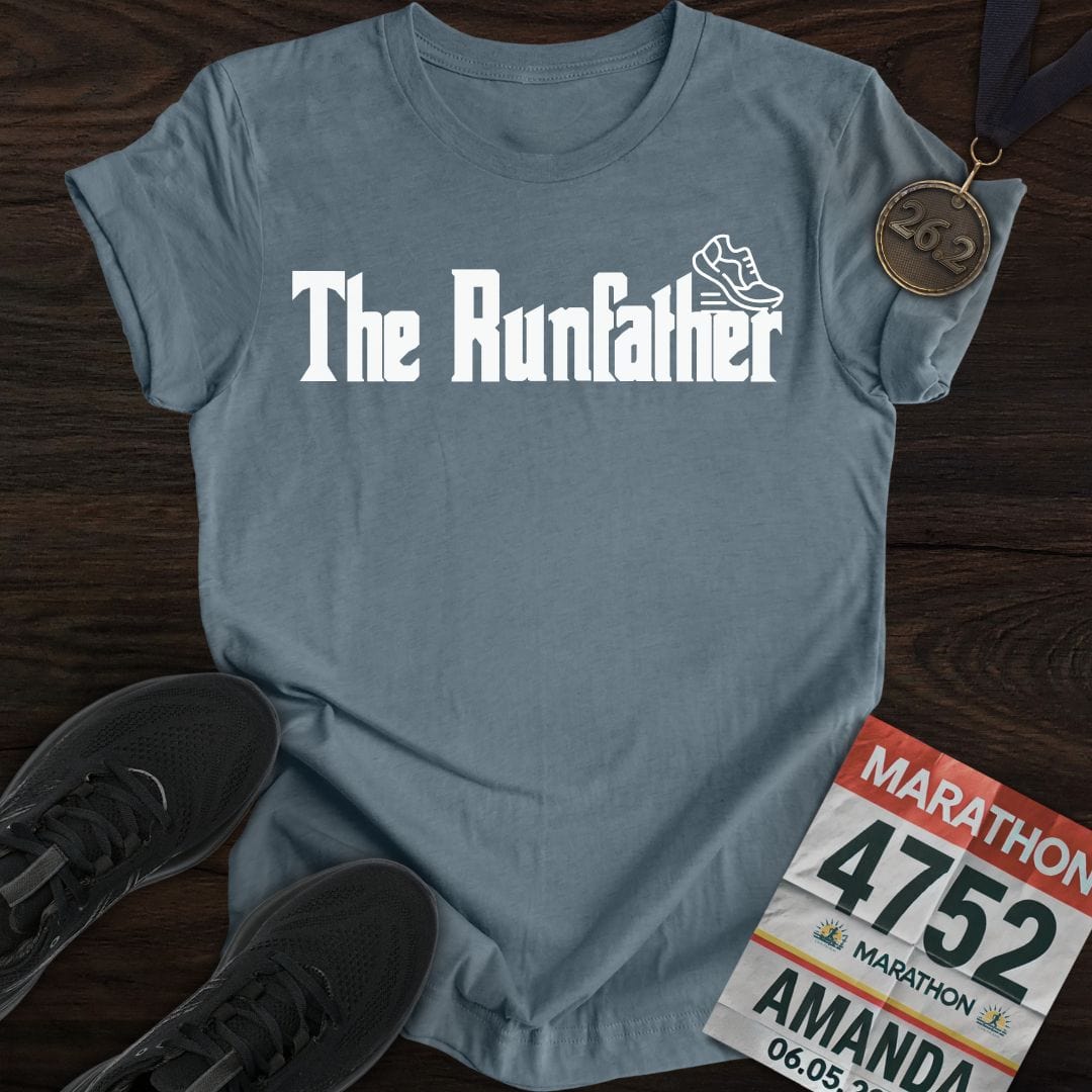 Printify T-Shirt Heather Indigo / S The RunFather