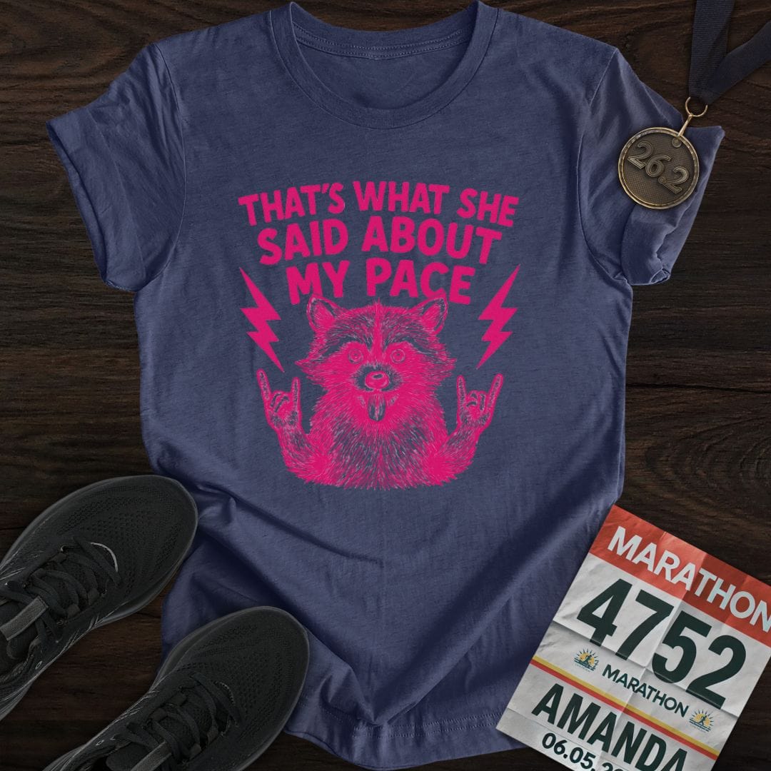 Printify T-Shirt Heather Navy / S About My Pace T-shirt