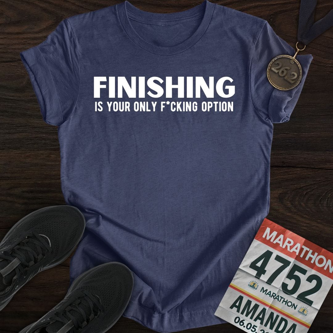 Printify T-Shirt Heather Navy / S Finishing: Only Option T-shirt