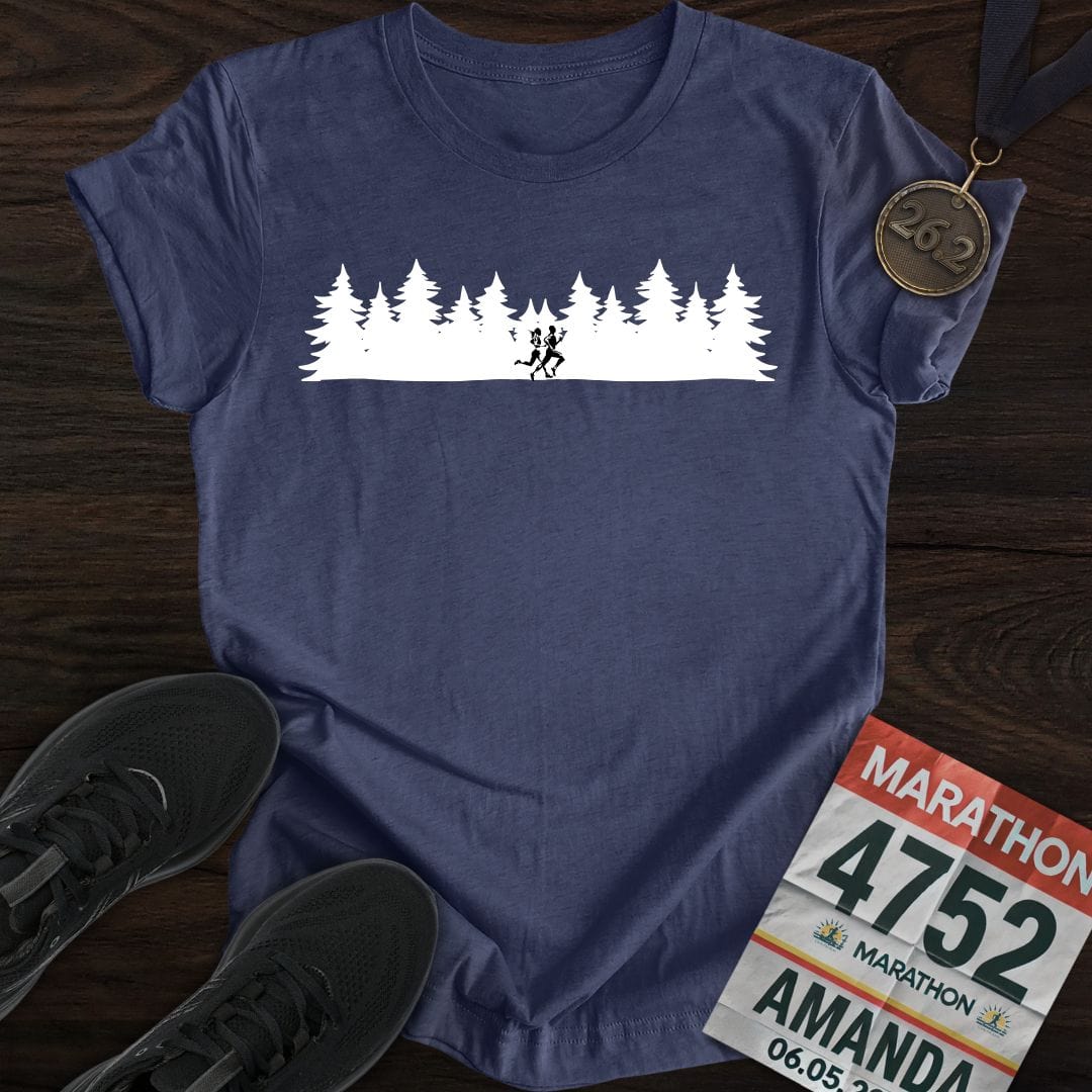 Printify T-Shirt Heather Navy / S Forest Run T-shirt