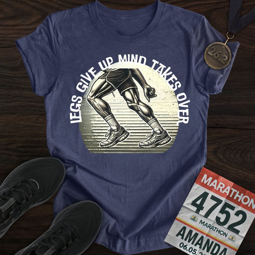 Printify T-Shirt Heather Navy / S Legs Give Up T-Shirt