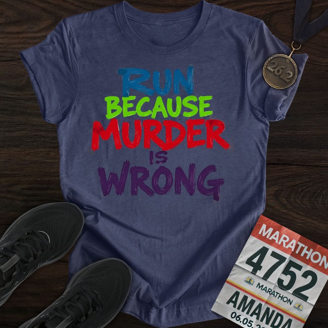Printify T-Shirt Heather Navy / S Miles Over Murder T-shirt