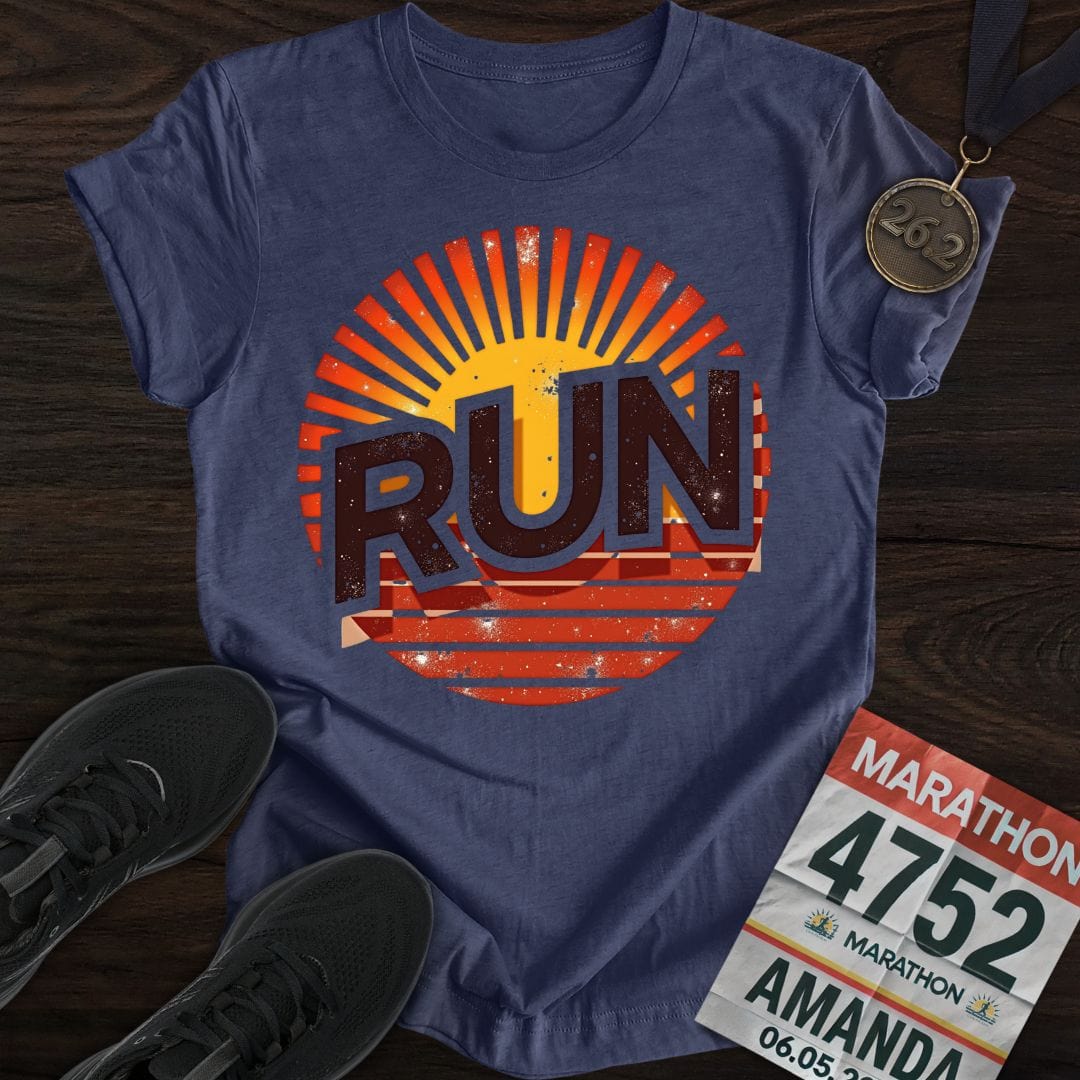 Printify T-Shirt Heather Navy / S Runrise T-shirt