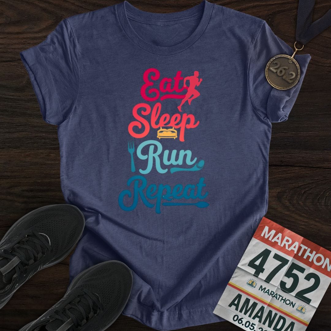 Printify T-Shirt Heather Navy / S The Runner’s Loop T-shirt