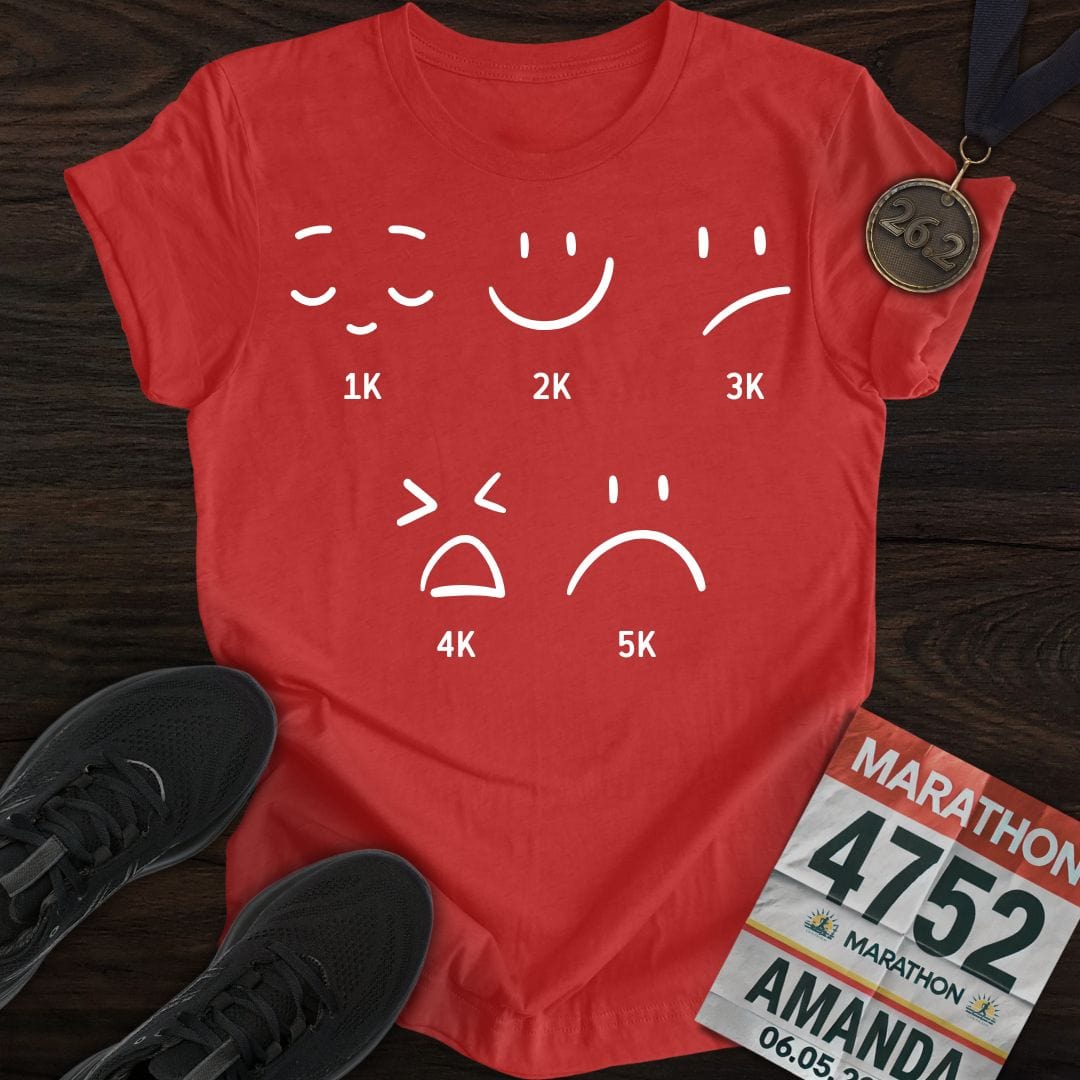 Printify T-Shirt Heather Red / S 5K Emotion Journey T-Shirt