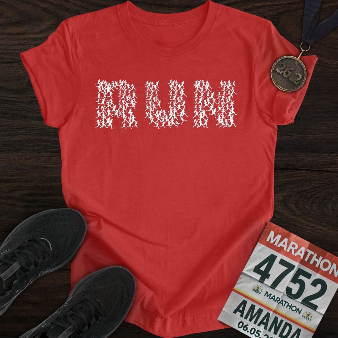 Printify T-Shirt Heather Red / S Billion Runners T-shirt