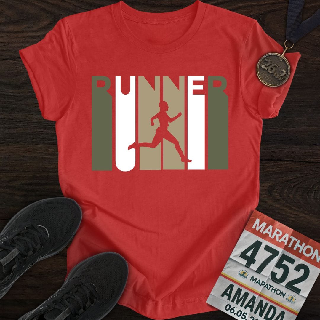 Printify T-Shirt Heather Red / S I'm Runner