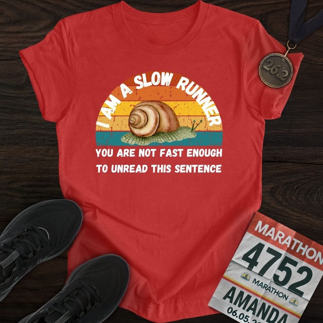 Printify T-Shirt Heather Red / S Not Fast Enough T-shirt