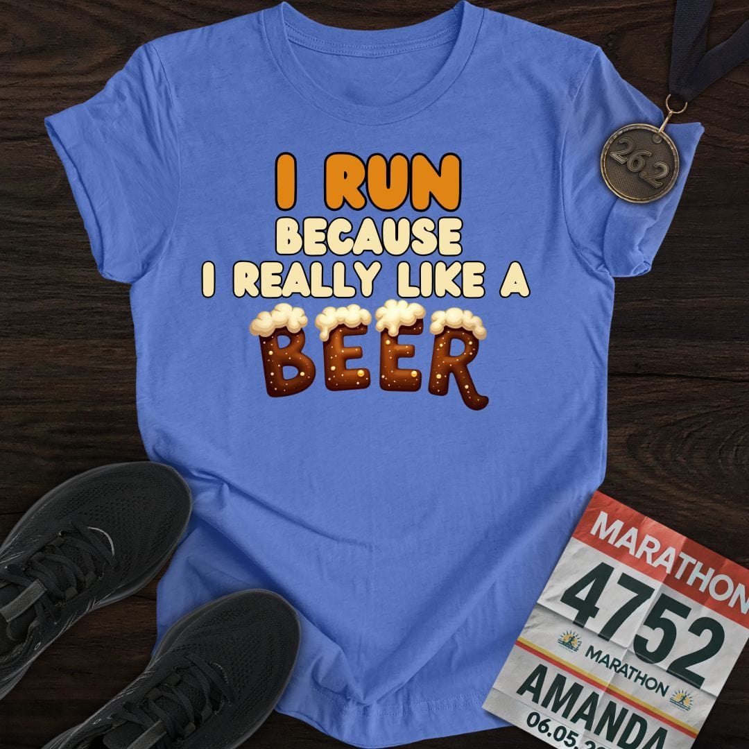 Printify T-Shirt Heather Royal / S Beer Miles T-shirt