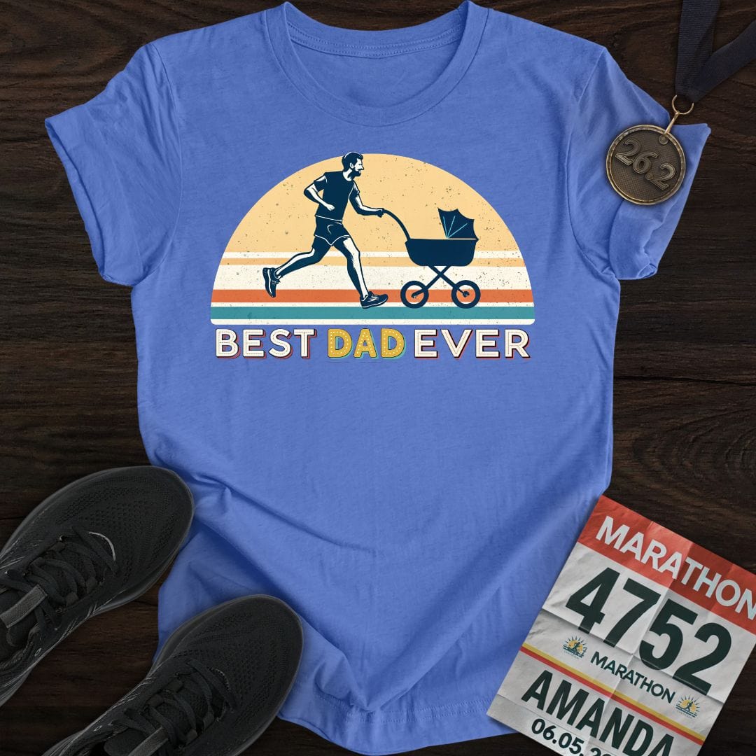 Printify T-Shirt Heather Royal / S Best Dad Ever -2- T-shirt