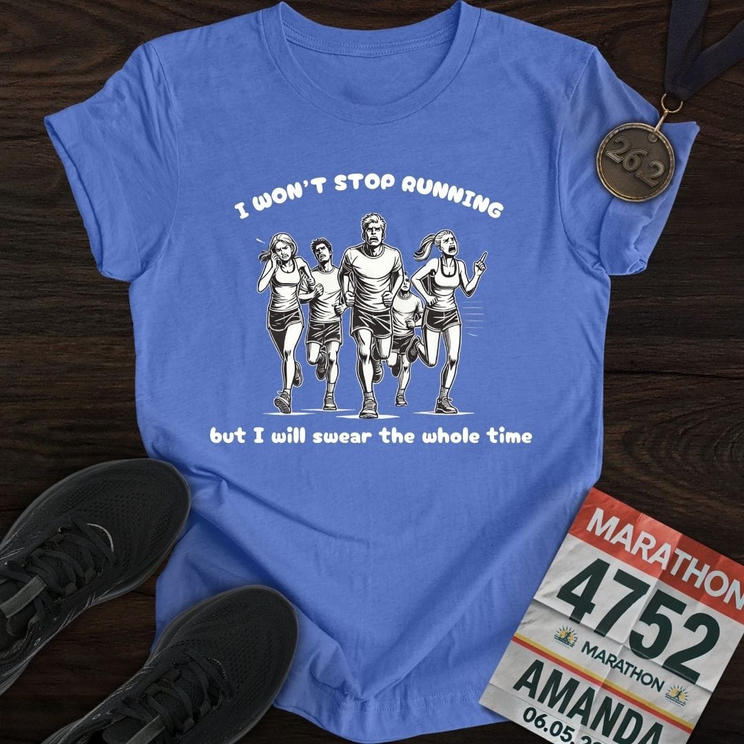 Printify T-Shirt Heather Royal / S Complain Runners T-Shirt