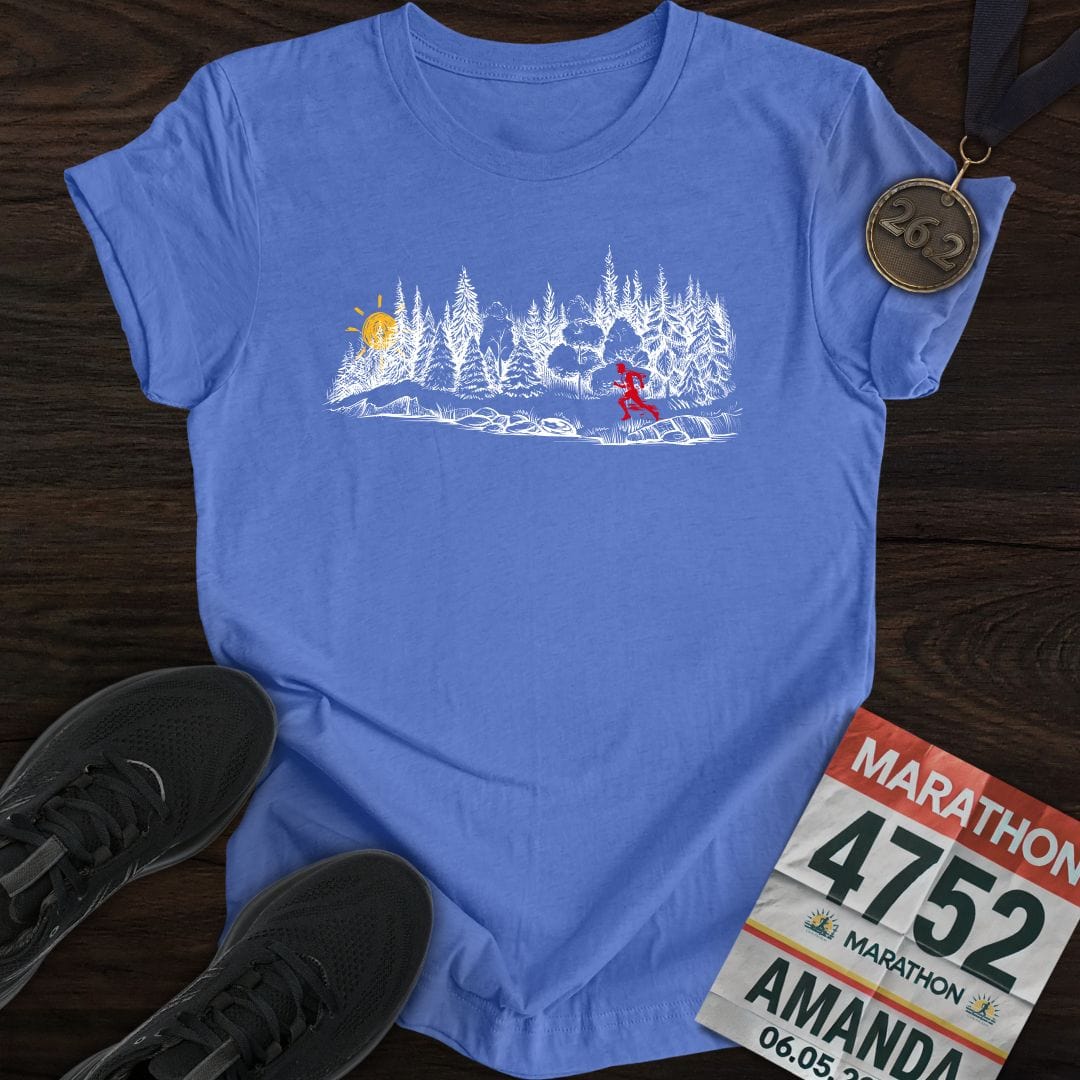 Printify T-Shirt Heather Royal / S Early Morning Run T-shirt