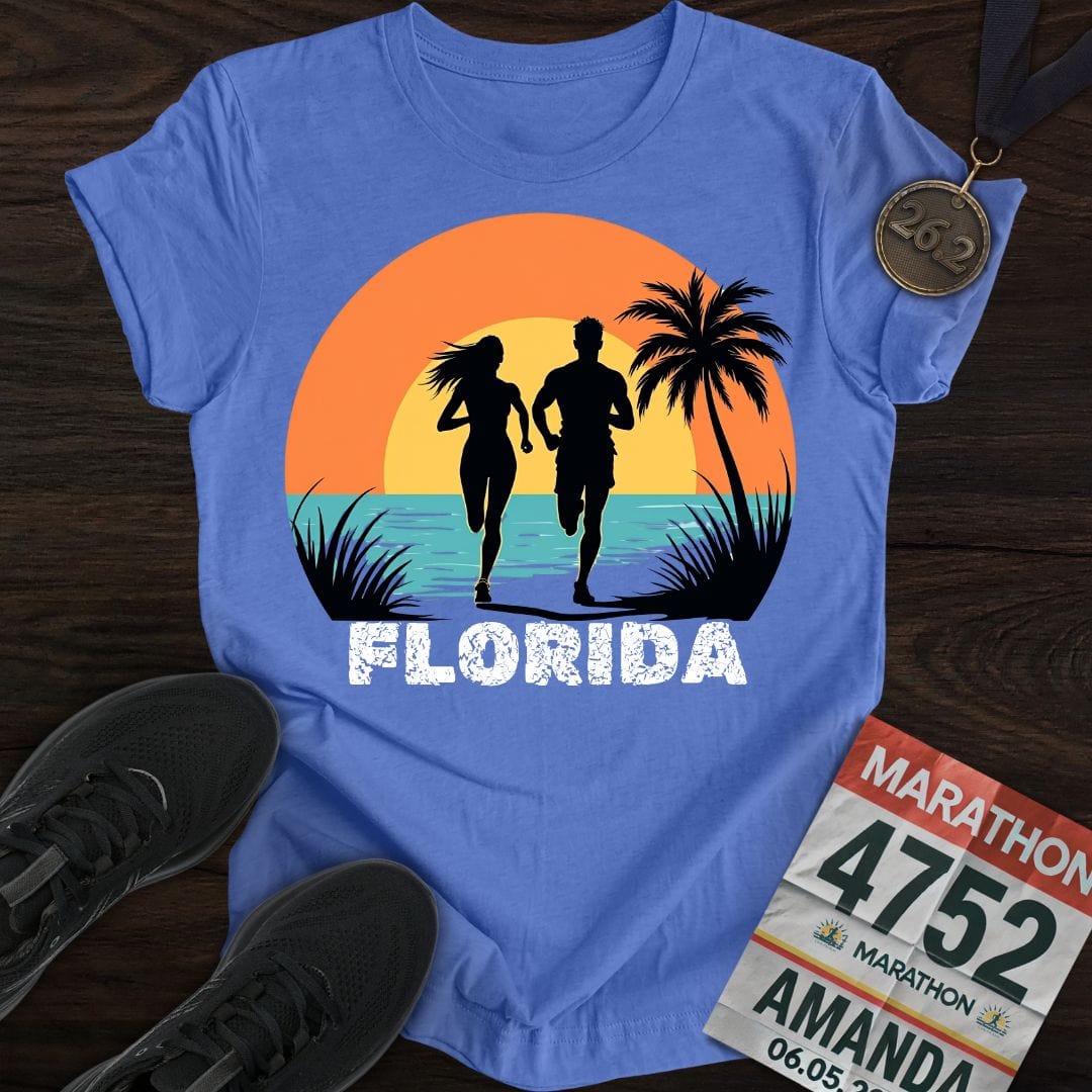 Printify T-Shirt Heather Royal / S Florida Runner T-shirt
