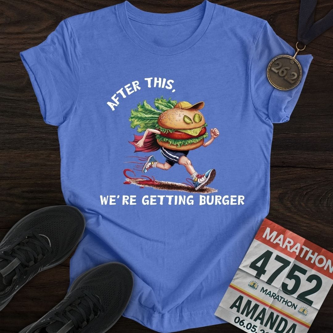 Printify T-Shirt Heather Royal / S Getting Burger T-Shirt