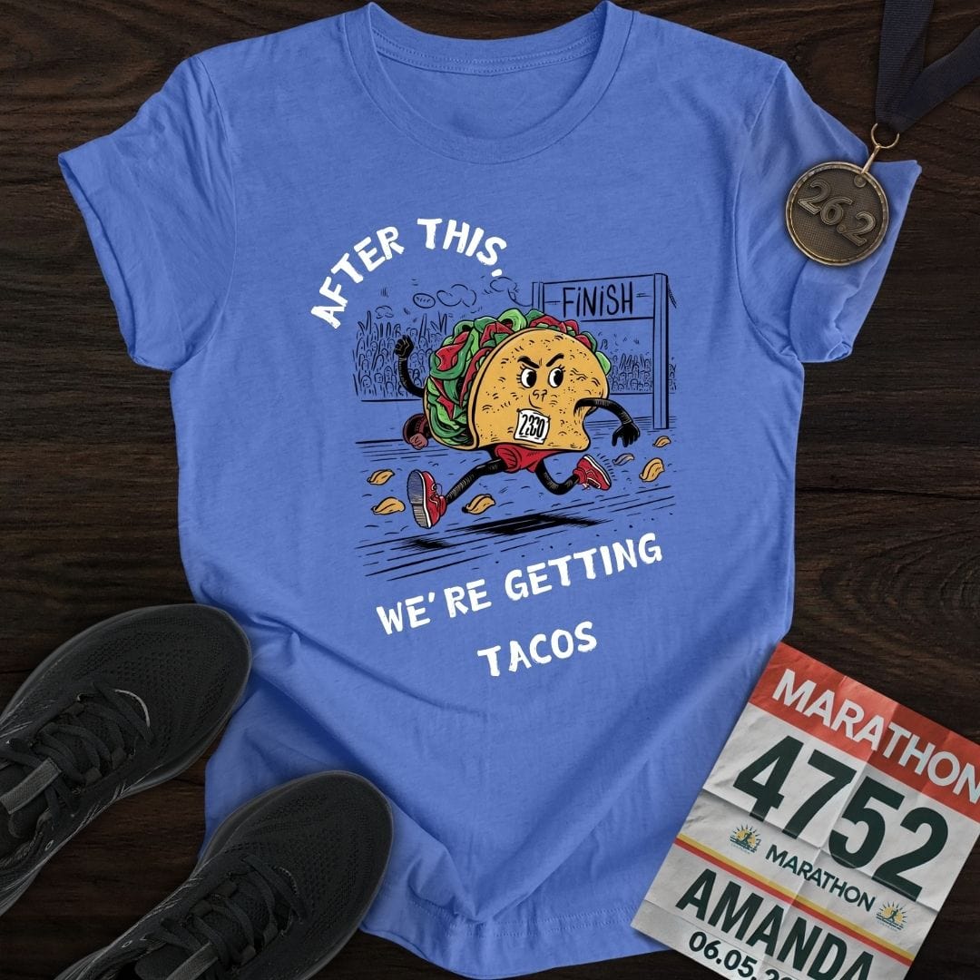Printify T-Shirt Heather Royal / S Getting Tacos T-Shirt