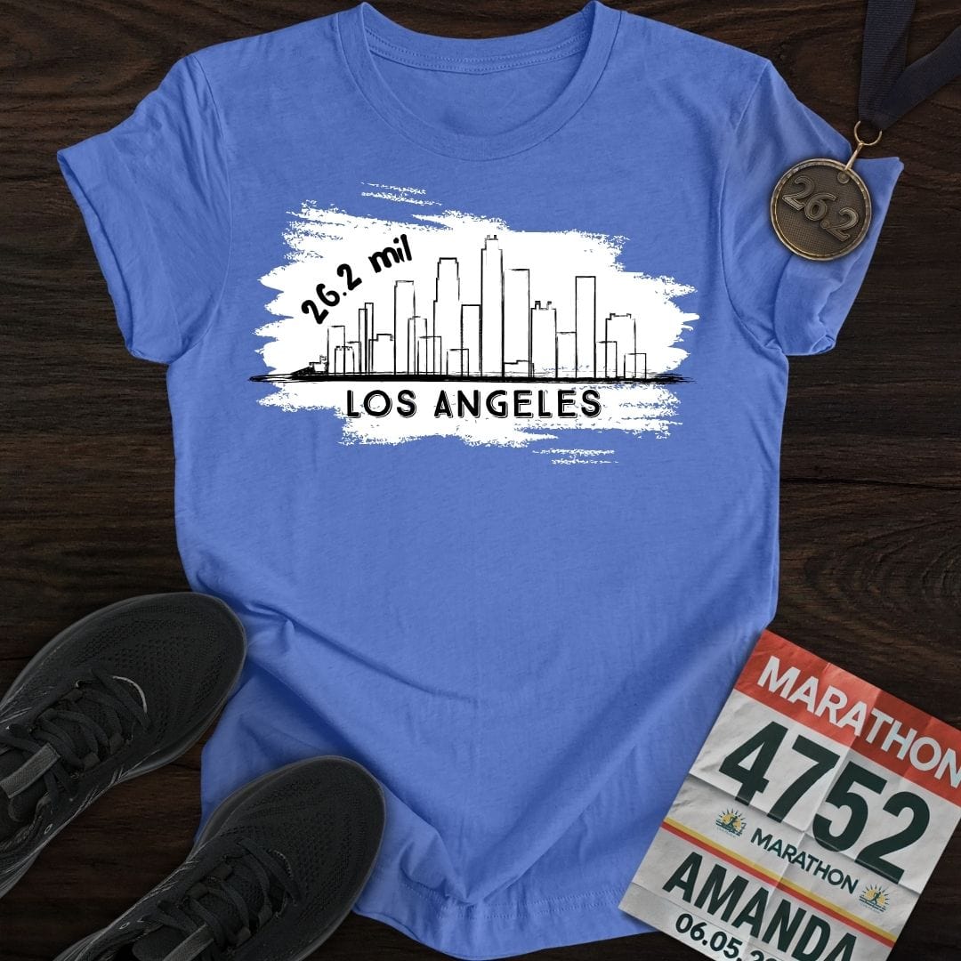 Printify T-Shirt Heather Royal / S Los Angeles 26.2 T-shirt