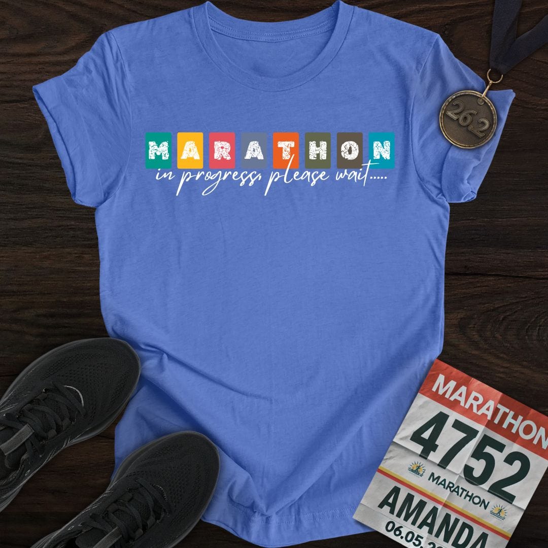 Printify T-Shirt Heather Royal / S Marathon in progress, please wait...