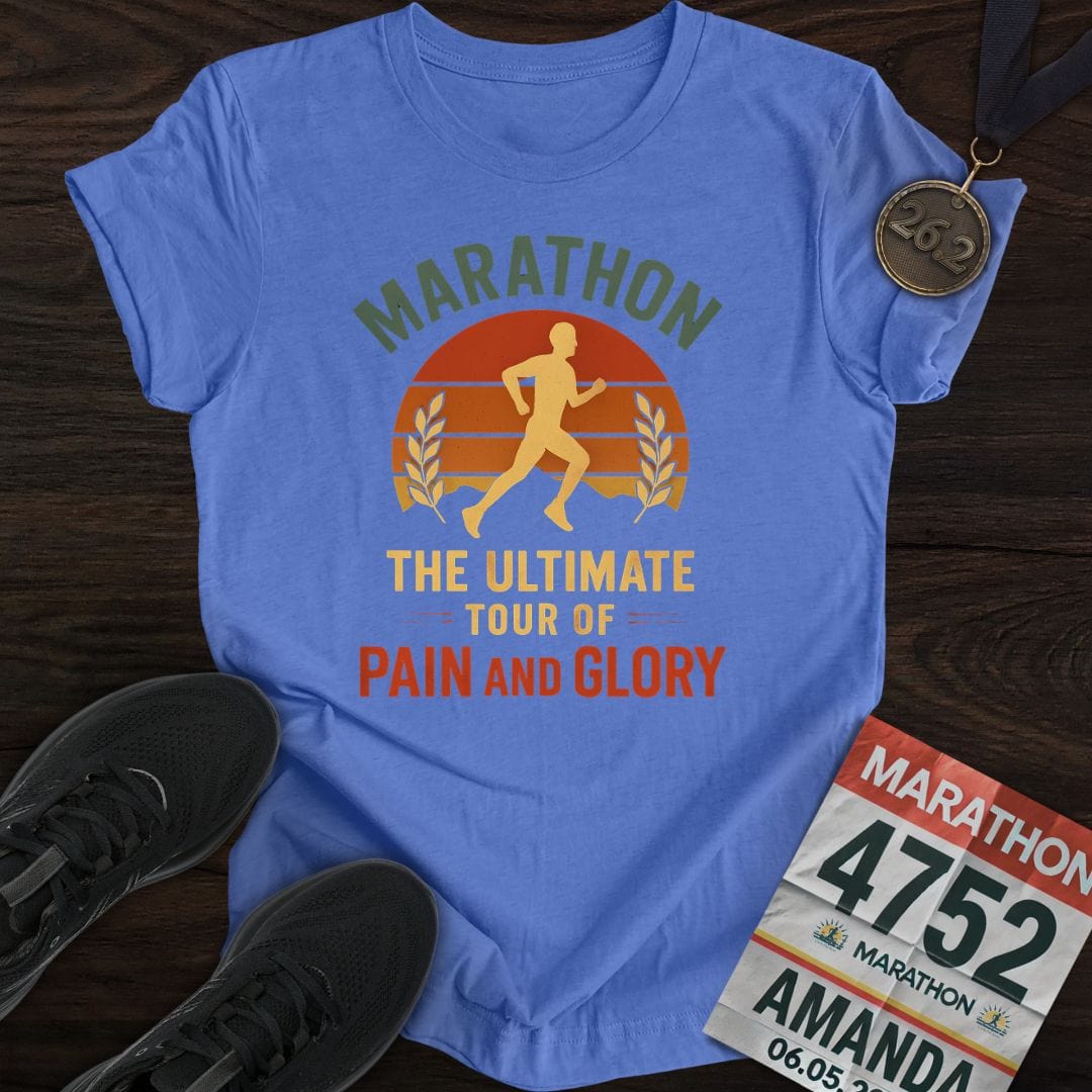Printify T-Shirt Heather Royal / S Marathon: Pain And Glory T-shirt