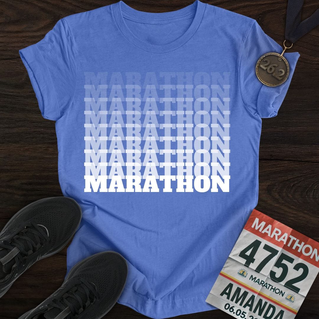 Printify T-Shirt Heather Royal / S Marathon T-Shirt