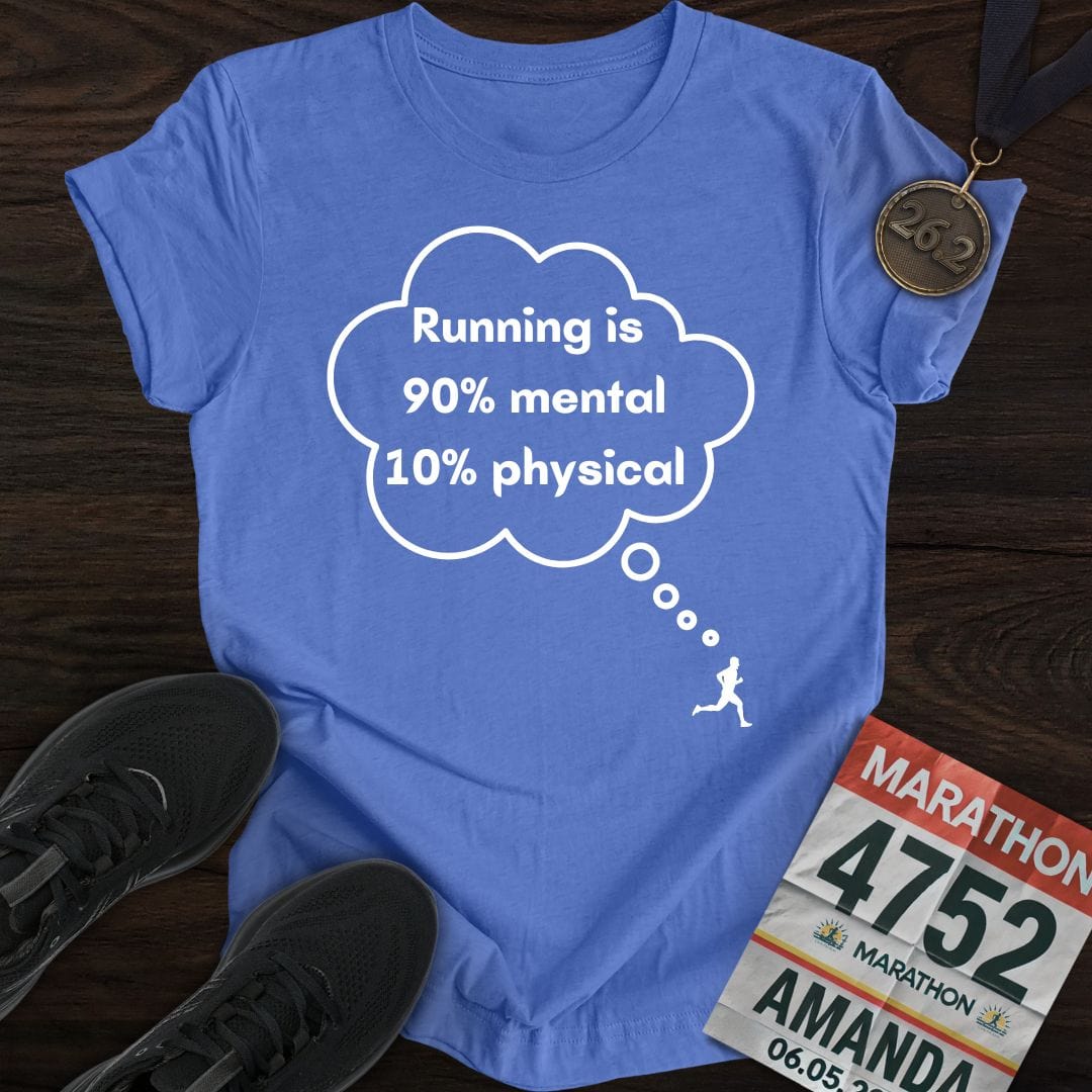Printify T-Shirt Heather Royal / S Mental or Physical Running T-Shirt