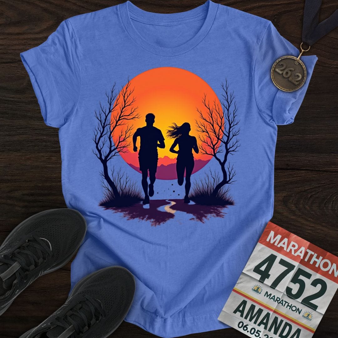 Printify T-Shirt Heather Royal / S Run In Nature T-shirt