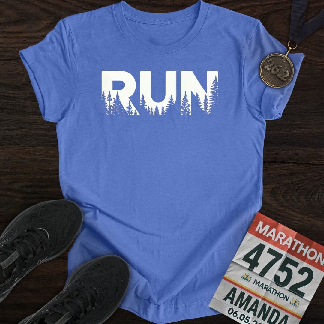 Printify T-Shirt Heather Royal / S Run Naturals T-shirt