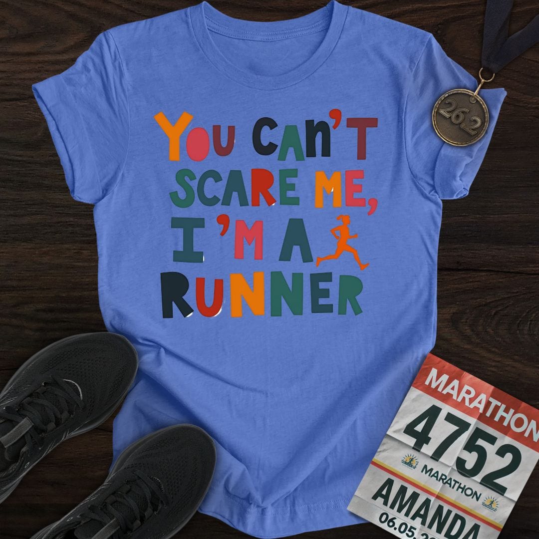 Printify T-Shirt Heather Royal / S Run Without Fear T-shirt