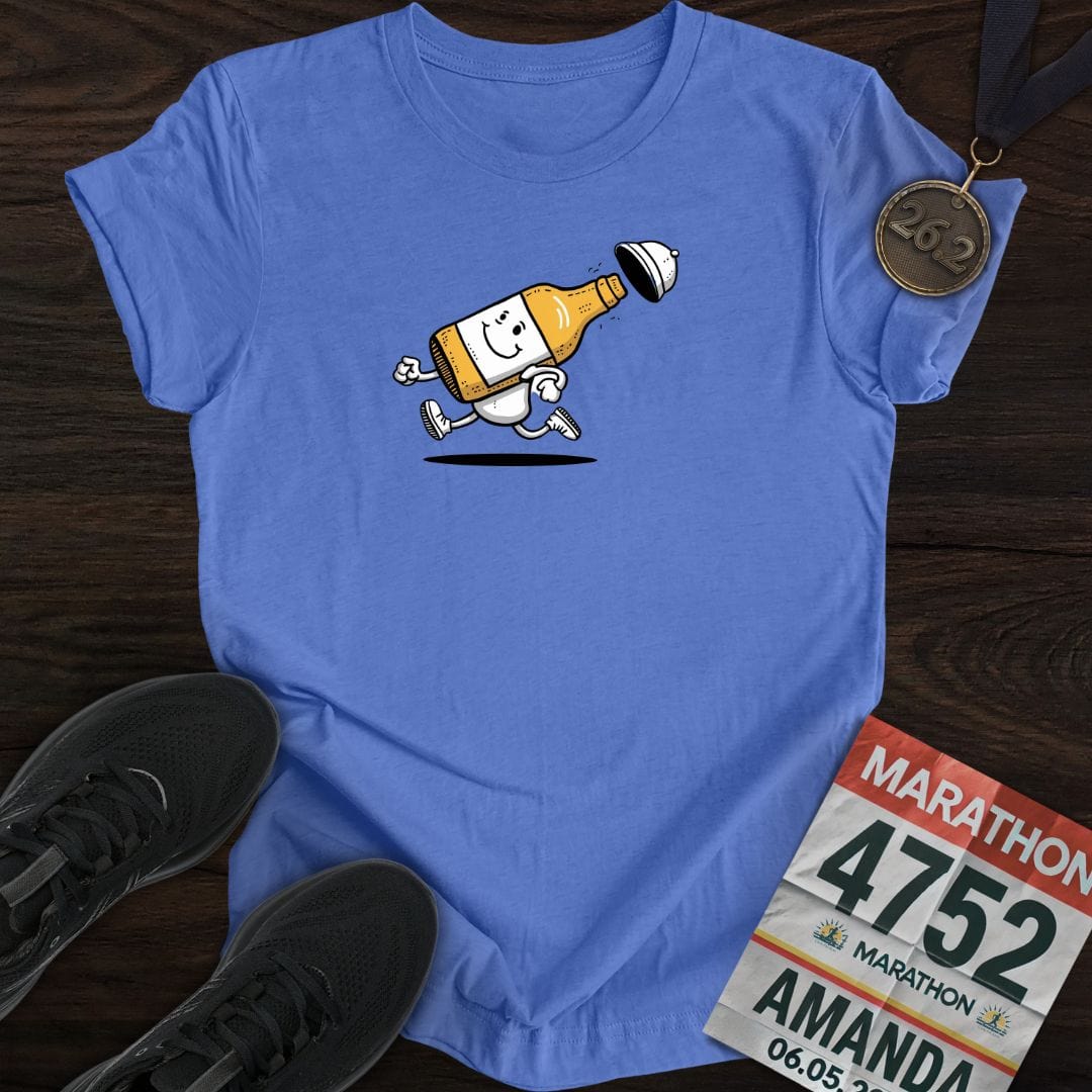 Printify T-Shirt Heather Royal / S Runner Beer T-Shirt